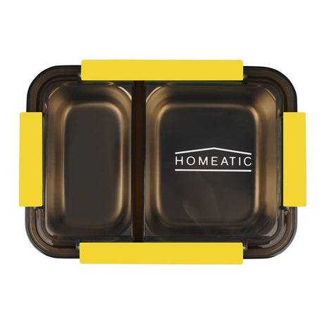 Homeatic Stainless Steel Lunch Box with Two Compartments Blue at Zubaidas Homestore Pakistan