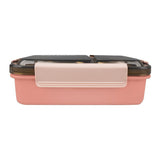 Homeatic Stainless Steel Lunch Box with Two Compartments Pink at Zubaidas Best Homestore in Pakistan