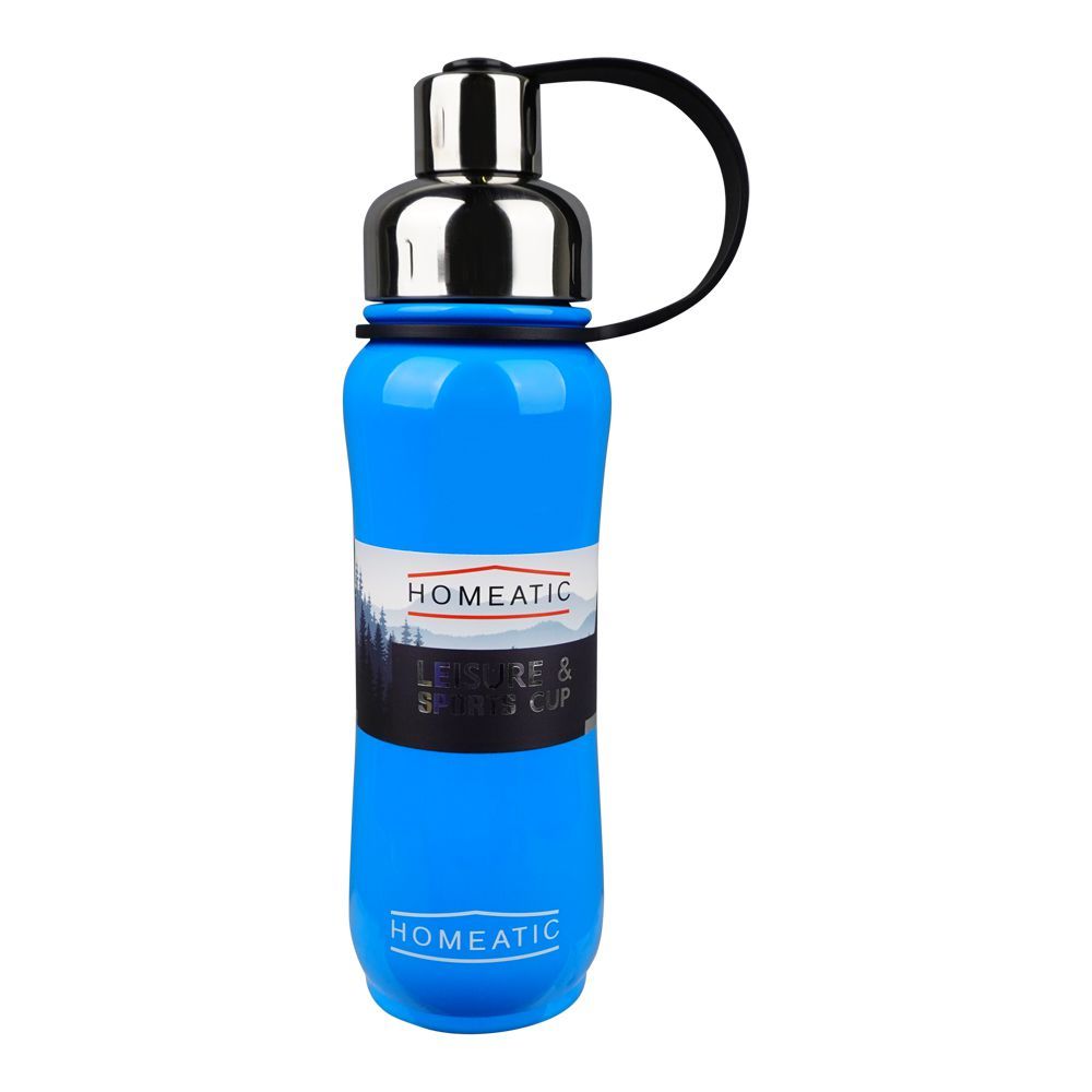 Homeatic Stainless Steel Water Bottle 500ml Blue at Zubaidas Homestore