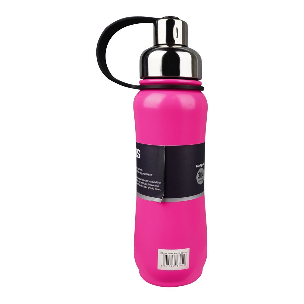 Homeatic Stainless Steel Water Bottle 500ml Pink at Zubaidas Homestore Pakistan