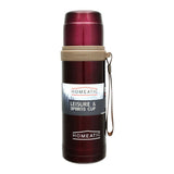 Homeatic Stainless Steel Water Bottle 600ml Maroon at Zubaidas Homestore