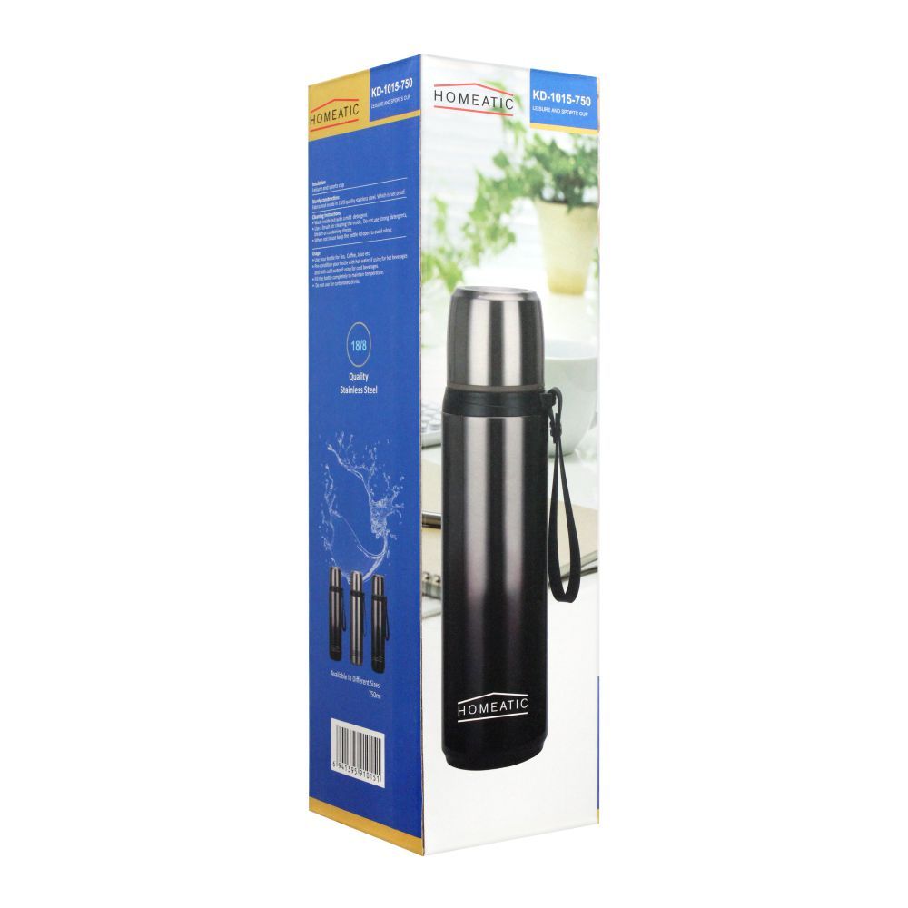 Homeatic Stainless Steel Water Bottle 750ml Maroon at Zubaidas Homestore Pakistan