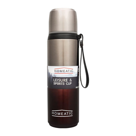 Homeatic Stainless Steel Water Bottle 750ml Maroon at Zubaidas Homestore