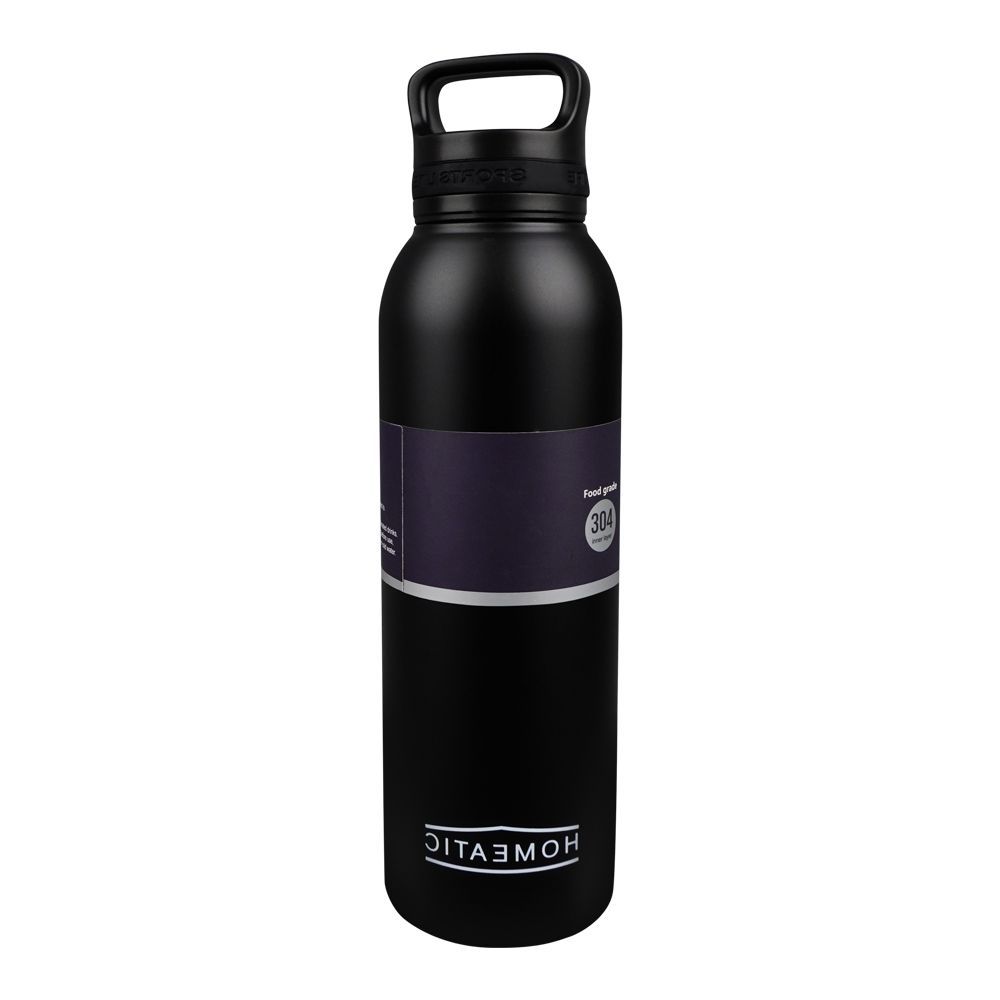 Homeatic Steel Water Bottle 730ml Black HKA-034 Zubaidas Homestore Pakistan