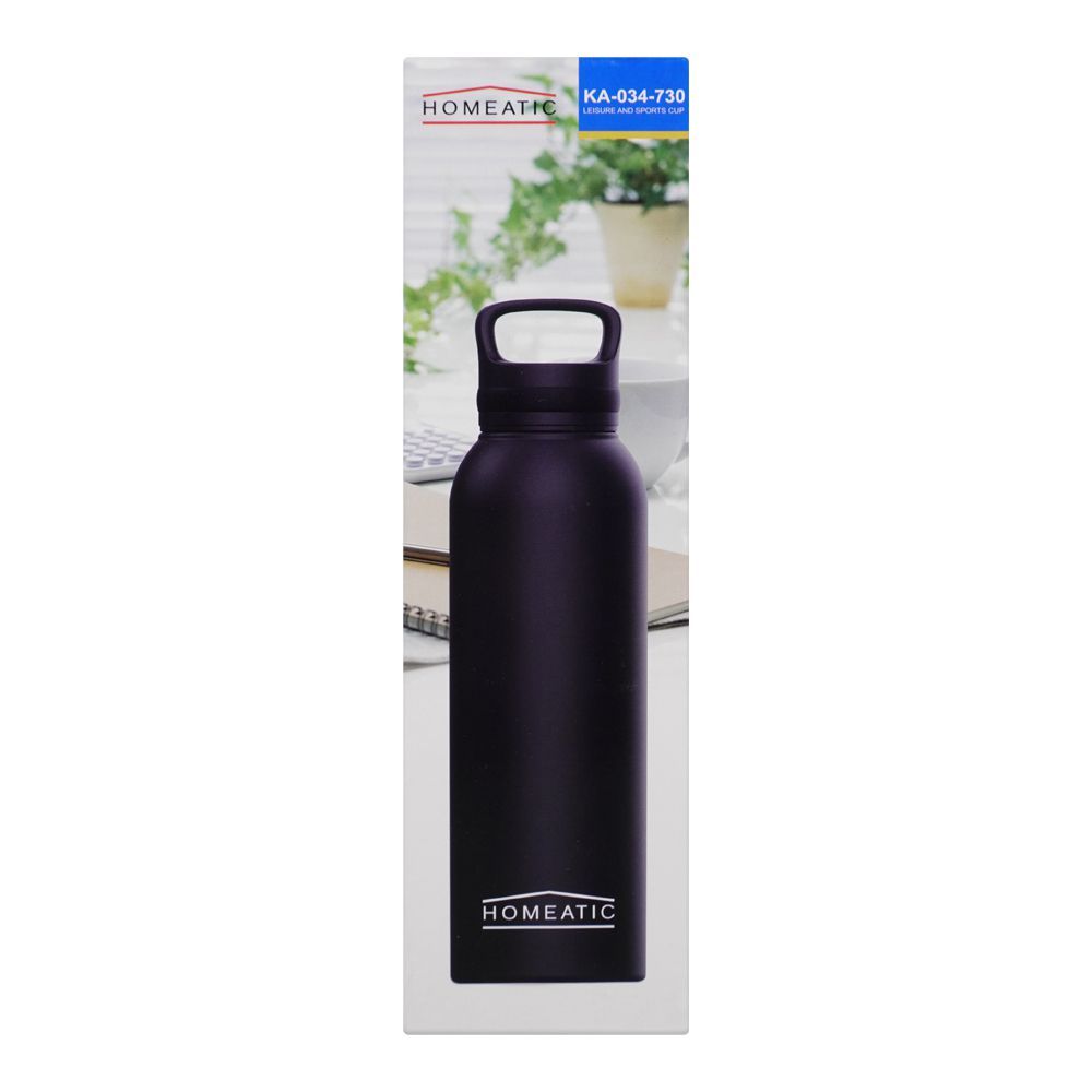 Homeatic Steel Water Bottle 730ml Black HKA-034 Zubaidas The Largest Homestore in Pakistan