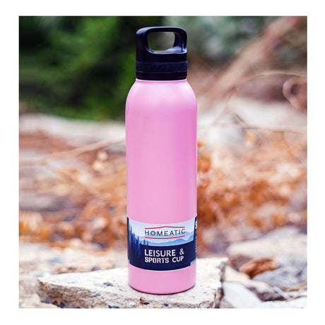 Homeatic Steel Water Bottle 730ml Pink HKA-034 Zubaidas Homestore Pakistan