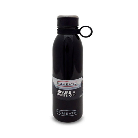 Homeatic Steel Water Bottle 750ml Black HKA-030 Zubaidas Homestore