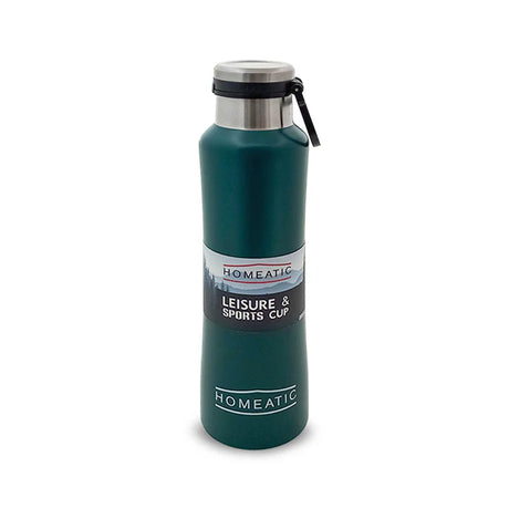 Homeatic Steel Water Bottle Dark Green 550ml HKA-038 Zubaidas Homestore