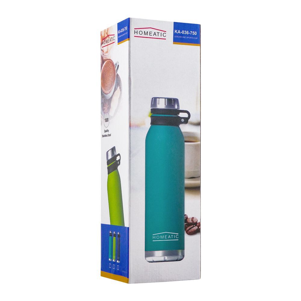 Homeatic Steel Water Bottle Yellow 750ml HKA-036 Zubaidas Homestore Pakistan
