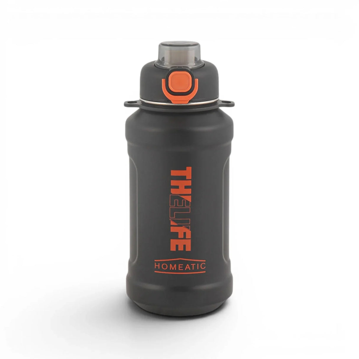 Homeatic The Life Vacuum Flask 1000ML Black Steel Water Bottle at Zubaidas Home Store