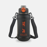 Homeatic The Life Vacuum Flask 1000ML Black Steel Water Bottle at Zubaidas Home Store Pakistan