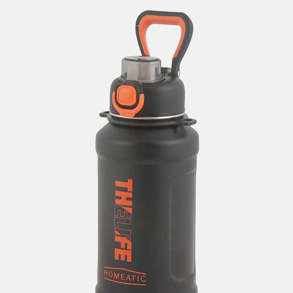 Homeatic The Life Vacuum Flask 1000ML Black Steel Water Bottle at Zubaidas Home Store Online Pakistan