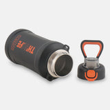 Homeatic The Life Vacuum Flask 1000ML Black Steel Water Bottle at Zubaidas Best Online Home Store in Pakistan