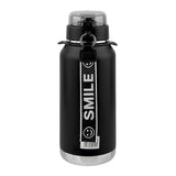 Homeatic Vaccum Flask- Black Steel Water Bottle 1100ML at Zubaidas Homestore Pakistan