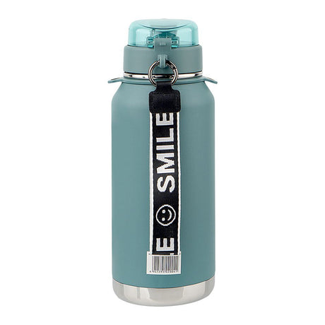 Homeatic Vaccum Flask- Green Steel Water Bottle 1100ML at Zubaidas Homestore Pakistan