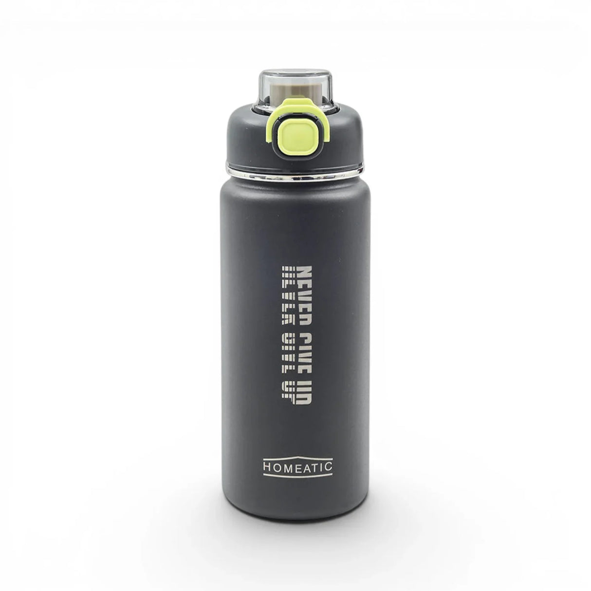 Homeatic Vaccum Flask Grey Steel Water Bottle 750 ML at Zubaidas Homestore at Zubaidas
