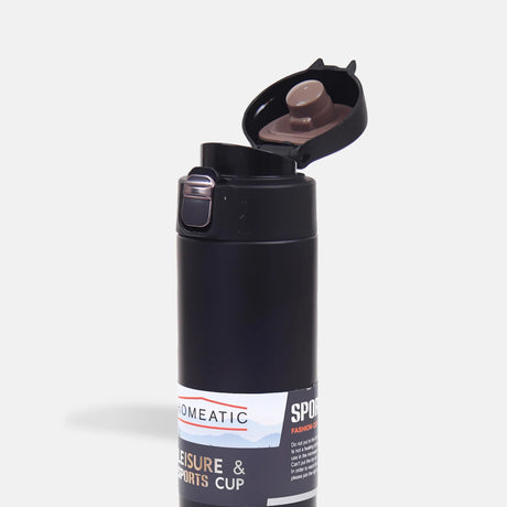 Homeatic Vacuum Flask 500ML Black Steel Water Bottle at Zubaidas Homestore Pakistan
