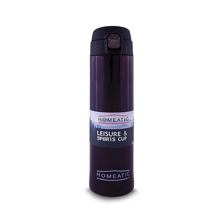Homeatic Vacuum Flask 500ML Purple Steel Water Bottle at Zubaidas Homestore Pakistan