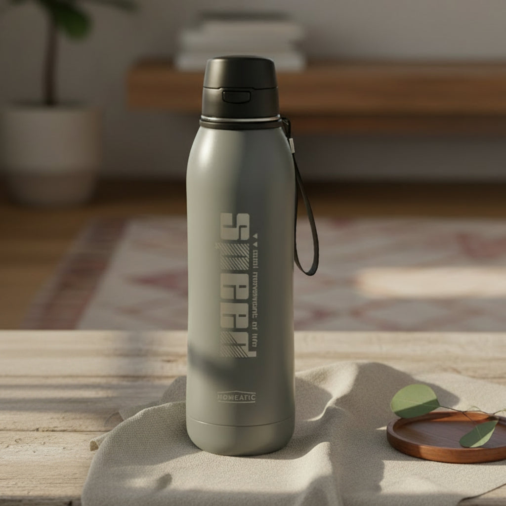 Homeatic Vacuum Flask Stainless Steel 800ml Grey at Zubaidas Homestore
