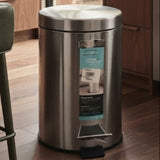 Homeatic Waste Bin Steel 5 Liters B-EK9625-5 at Zubaidas Homestore