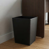 Homey Faux Leather Waste Basket Black at Zubaidas Homestore 