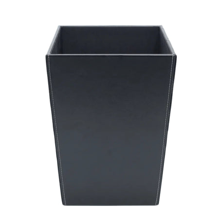 Homey Faux Leather Waste Basket Black at Zubaidas Homestore Pakistan