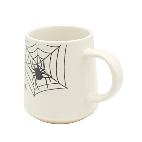 White Spiderweb Ceramic Mug With Black Spider 550ml at Zubaidas Homestore Pakistan