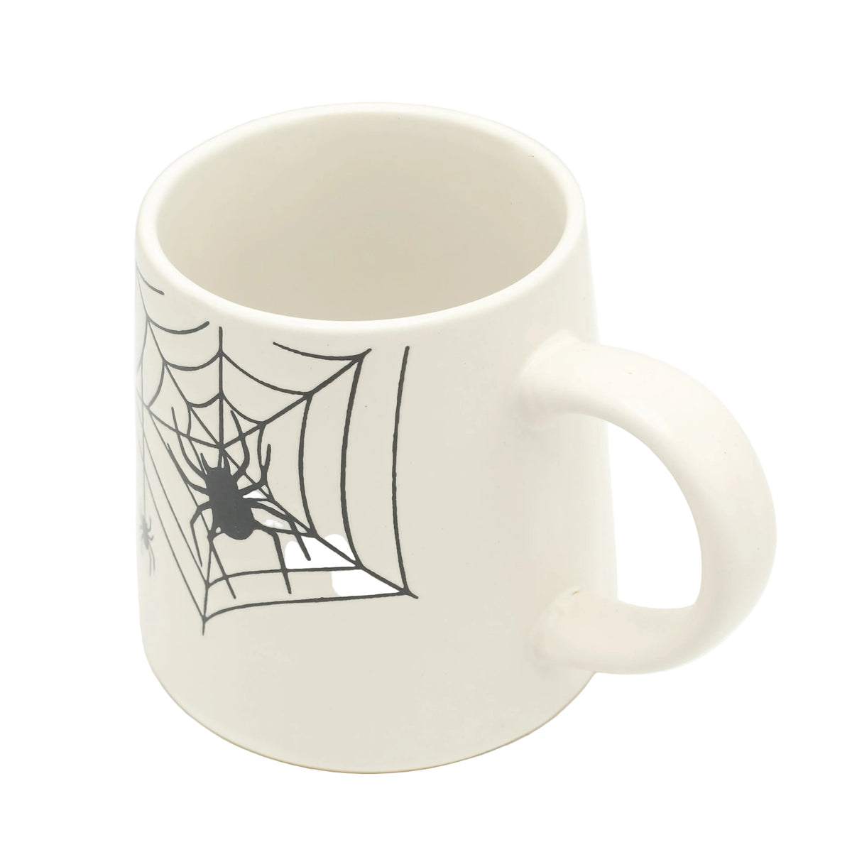 White Spiderweb Ceramic Mug With Black Spider 550ml at Zubaidas Most Trusted Homestore in Pakistan