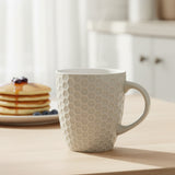 Honeycomb Pattern Ceramic Tea Mug 400ml at Zubaidas Homestore