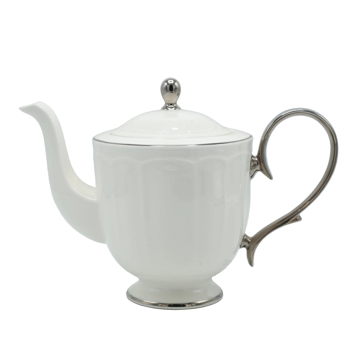 Imperial Bone China Tea Set 24 Pieces Silver Rim at Zubaidas Homestore -The Biggest Collection of Tea Sets In Pakistan