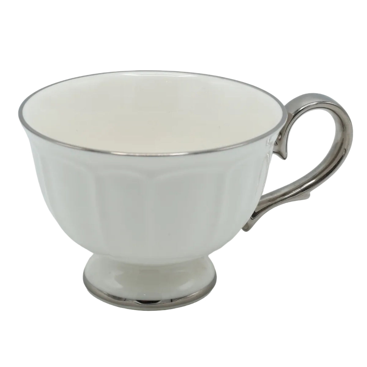 Imperial Bone China Tea Set 24 Pieces Silver Rim at Zubaidas Homestore - The Biggest Collection of Dinnerware and Serveware In Pakistan