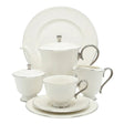 Imperial Bone China Tea Set 24 Pieces Silver Trim at Zubaidas Homestore Pakistan