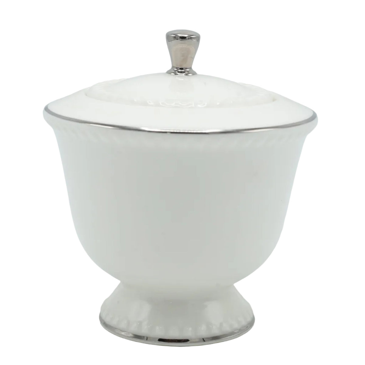 Imperial Bone China Tea Set 24 Pieces Silver Trim at Zubaidas Homestore - The Largest Collection of Coffee and Tea Sets In Pakistan
