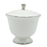 Imperial Bone China Tea Set 24 Pieces Silver Trim at Zubaidas Homestore - The Largest Collection of Coffee and Tea Sets In Pakistan