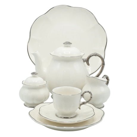Imperial Bone China Tea Set 24 Pieces White at Zubaidas Homestore Pakistan