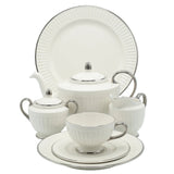 Imperial Fluted Bone China Tea Set 24 Pieces at Zubaidas Homestore Pakistan