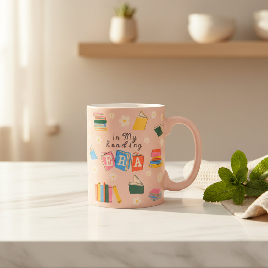 In My Reading Era Quote Ceramic Coffee Mug 530ml at Zubaidas Homestore 