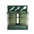 Iron Dual Cup Spoon Holder Utensil Organizer at Zubaidas Homestore Pakistan