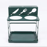 Iron Dual Cup Spoon Holder Utensil Organizer at Zubaidas Homestore Best for Home Shopping