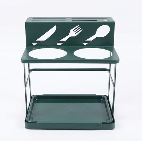 Iron Dual Cup Spoon Holder Utensil Organizer at Zubaidas Homestore Best for Home Shopping