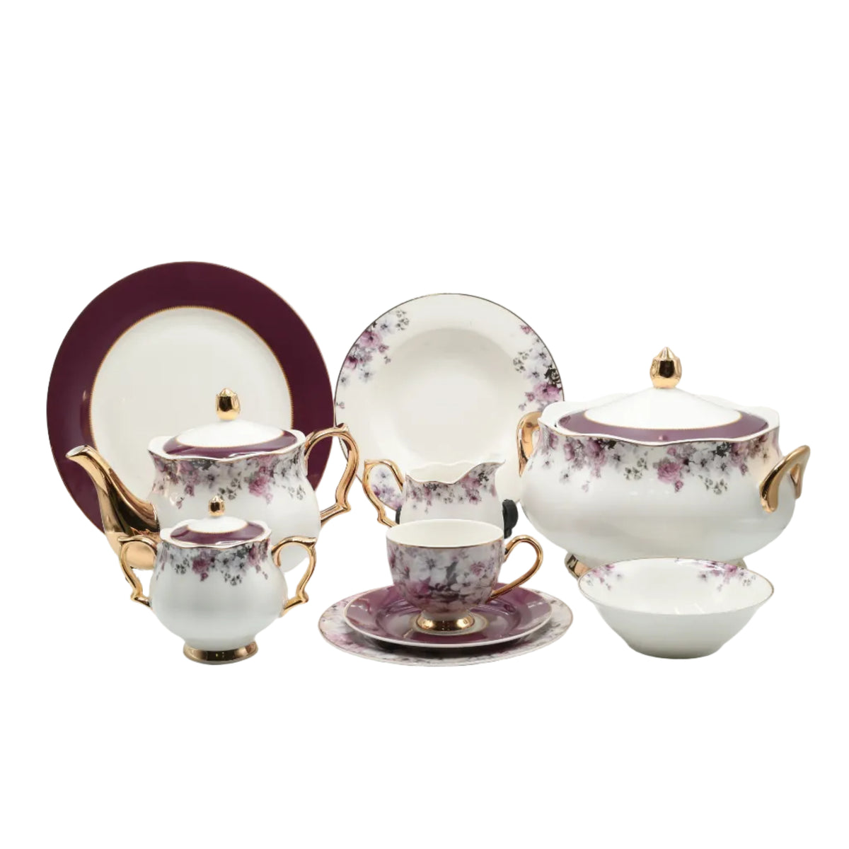 Johnson Bros Bone China Luxury Dinner Set 65 Pieces at Zubaidas Homestore 