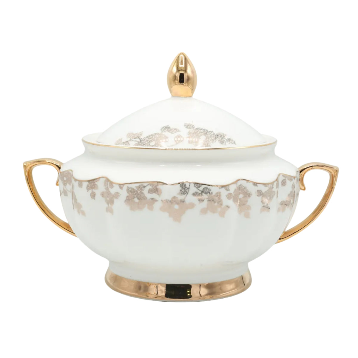 Johnson Bros White and Gold Floral Dinner Set 65 Pieces at Zubaidas Homestore. Best Online Homestore in Pakistan
