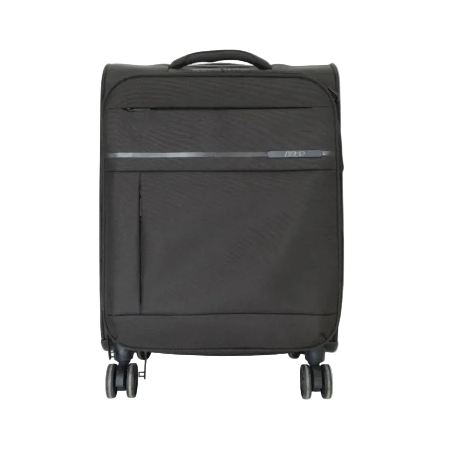Jump Soft Shell Spinner Trolley Luggage Black 51 cm at Zubaidas Homestore