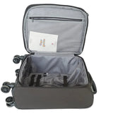 Jump Soft Shell Spinner Trolley Luggage Black 51 cm at Zubaidas No.1 Homestore in Pakistan