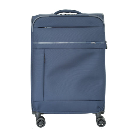 Jump Soft Shell Spinner Trolley Luggage Blue 61 cm at Zubaidas Homestore