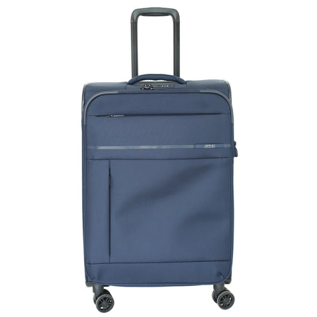 Jump Soft Shell Spinner Trolley Luggage Blue 61 cm at Zubaidas Homestore Pakistan