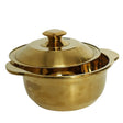 Korean Style Serving Bowl with Lid 22cm Golden at Zubaidas Homestore Pakistan