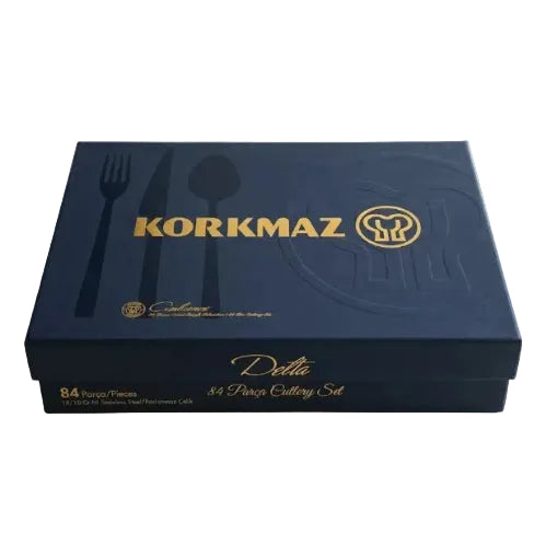 Korkmaz Delta 84 Piece Cutlery Set 18/10 Stainless Steel at Zubaidas Homestore Pakistan