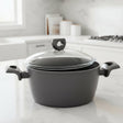 Korkmaz Nora Non Stick Ceramic Pot 24cm with Glass Lid at Zubaidas Homestore