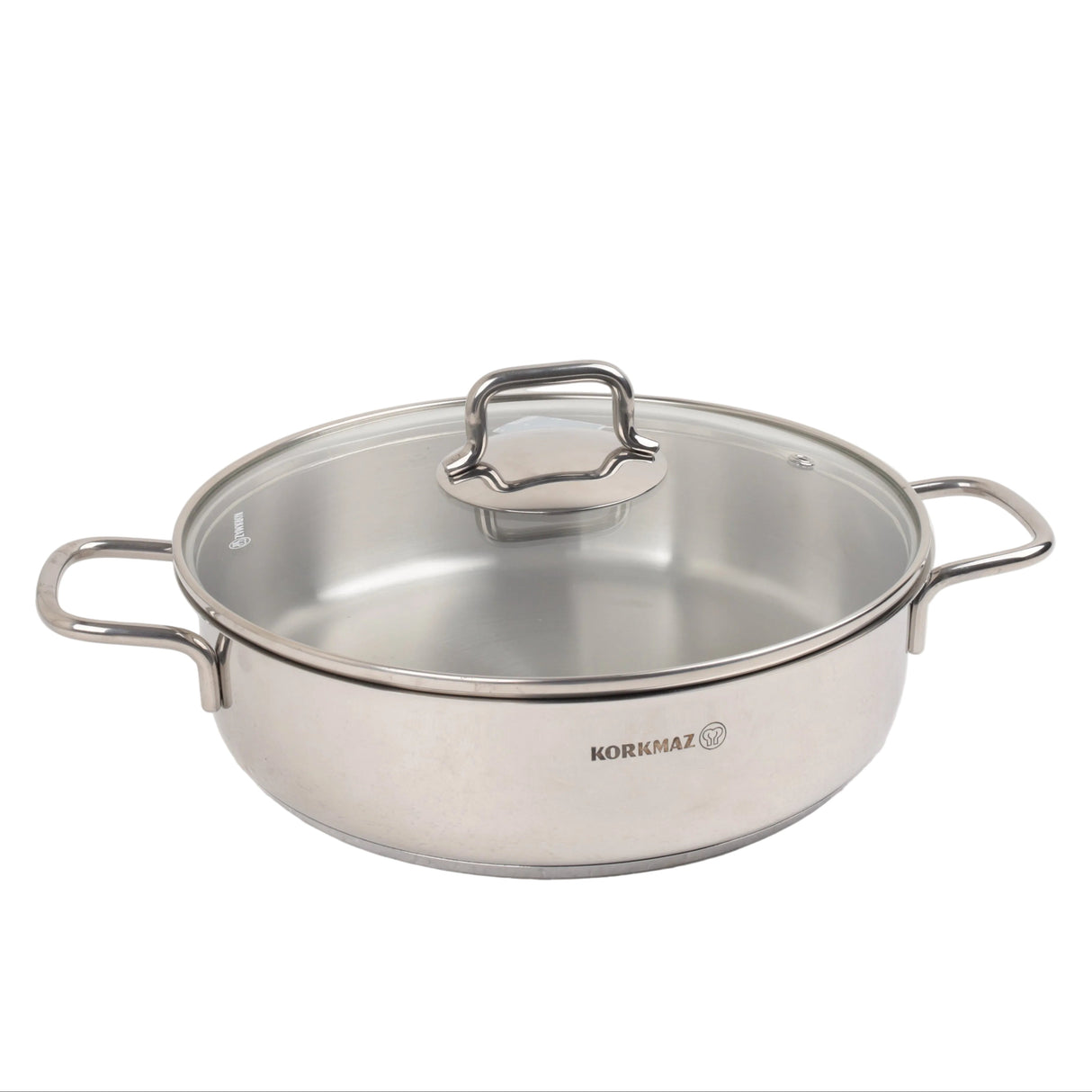 Korkmaz Perla Stainless Steel Casserole Pot 26cm at Zubaidas Homestore Online Pakistan